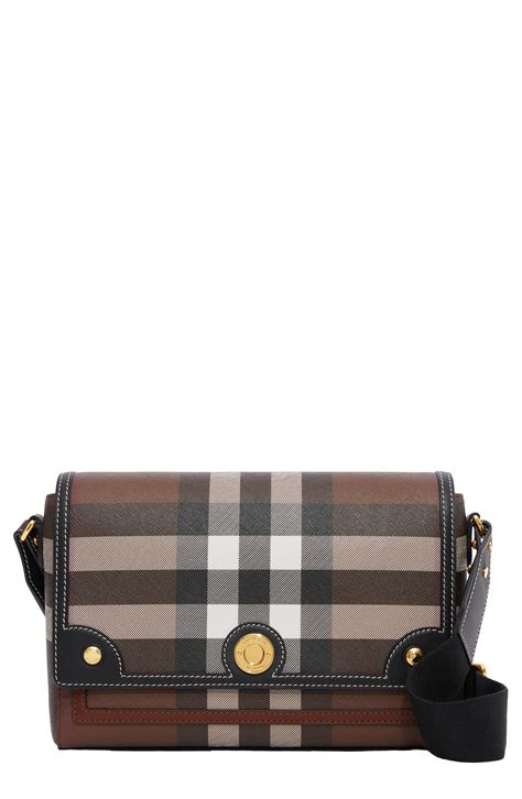 burberry medium note check & leather crossbody bag|burberry for women perfume notes.